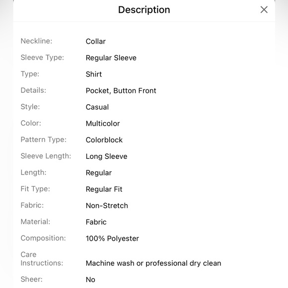 Color Block Color Shirt - Picture 4 of 4